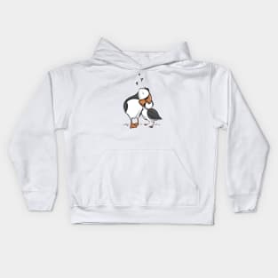 Puffin cuddles Kids Hoodie